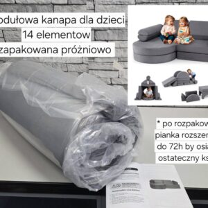 Modułowa kanapa dla dzieci 14 elementów zapakowana próżniowo, nowa